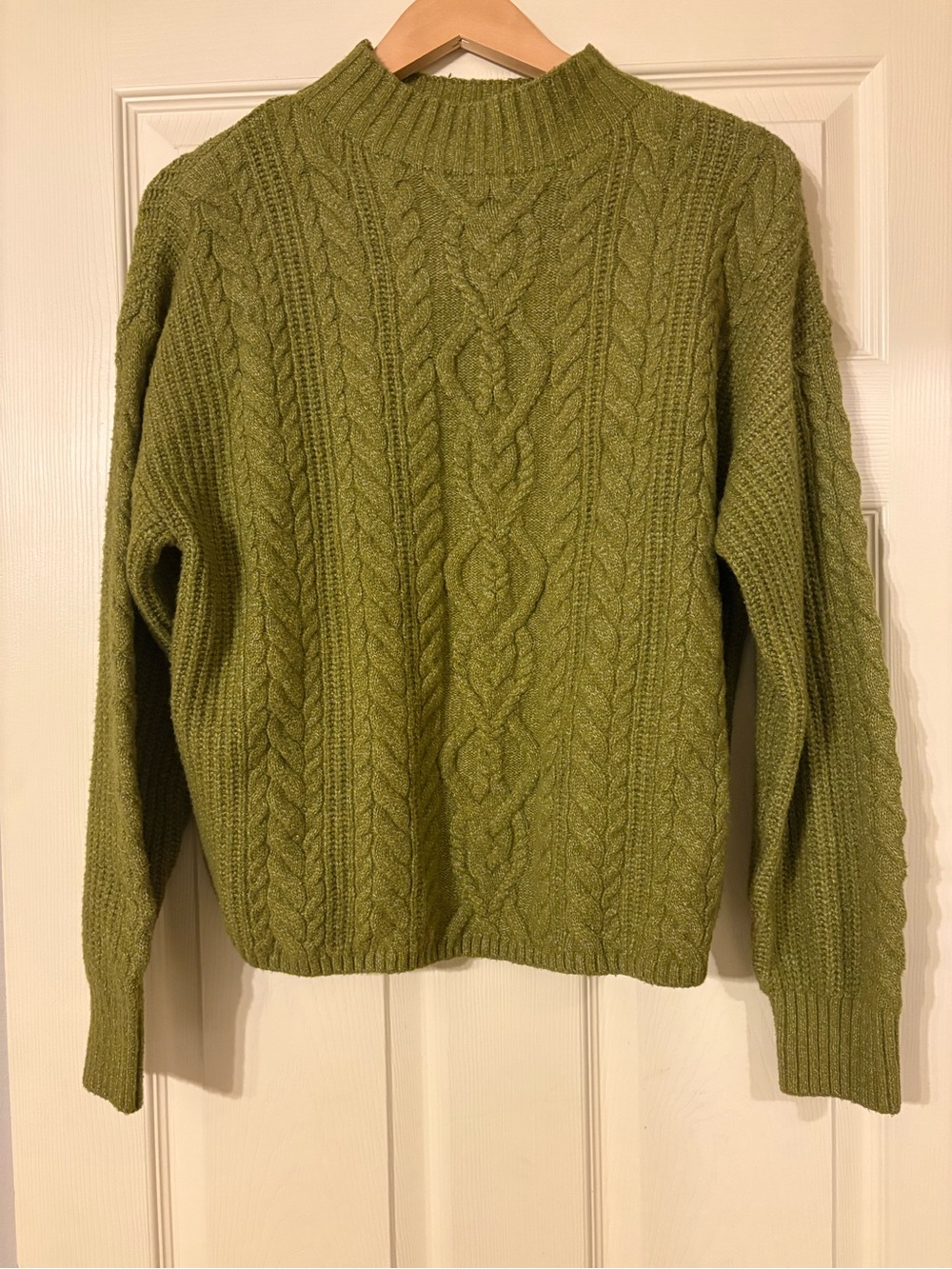 Old Navy Green Ribbed Knit Sweater